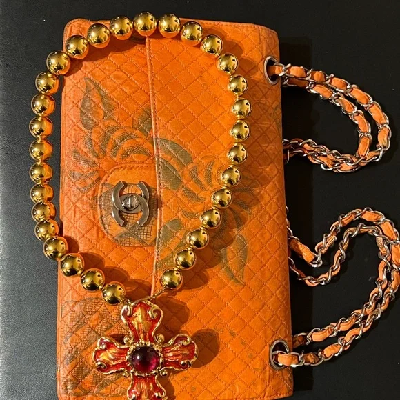 Christian Lacroix Vintage Brooch Pendant w Cabochon Center necklaces included - Picture 2 of 8